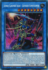 Schwarz Glänzender Soldat - Legendärer Schwertkämpfer Yu-Gi-Oh! Karte MP24-DE129 Secret Rare