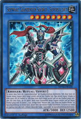 Schwarz Glänzender Soldat - Supersoldat Yu-Gi-Oh! Karte MP16-DE136 Ultra Rare