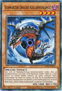Schwarzer Drache Kollapschlange Yu-Gi-Oh! Karte SDAZ-DE013 Common