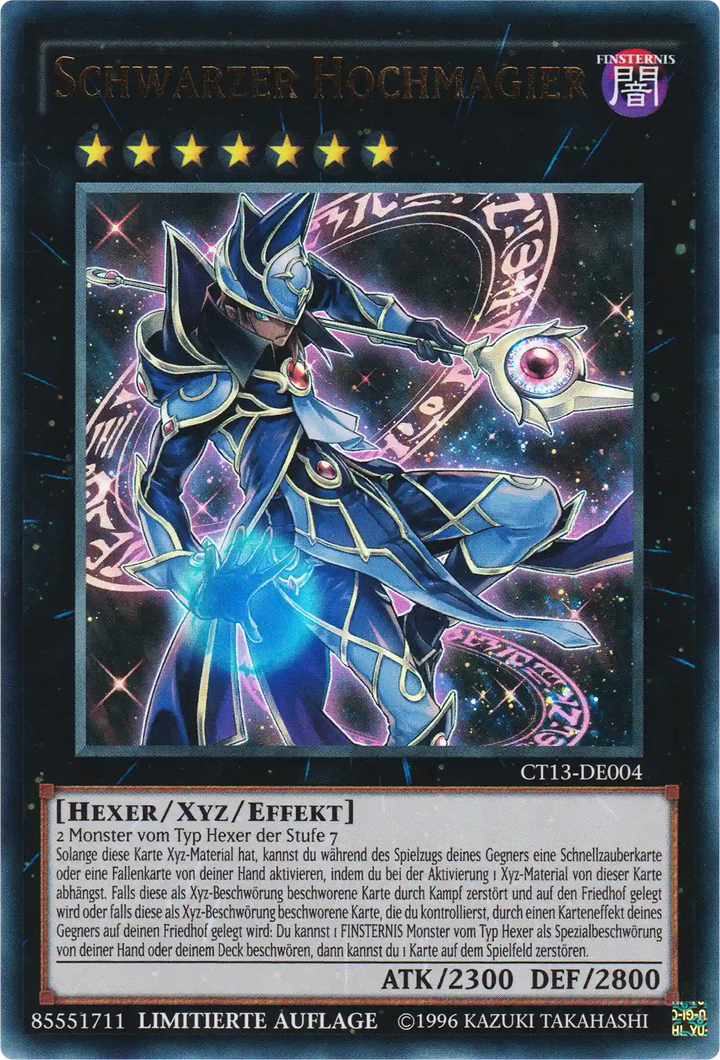 Schwarzer Hochmagier Yu-Gi-Oh! Karte CT13-DE004 Ultra Rare