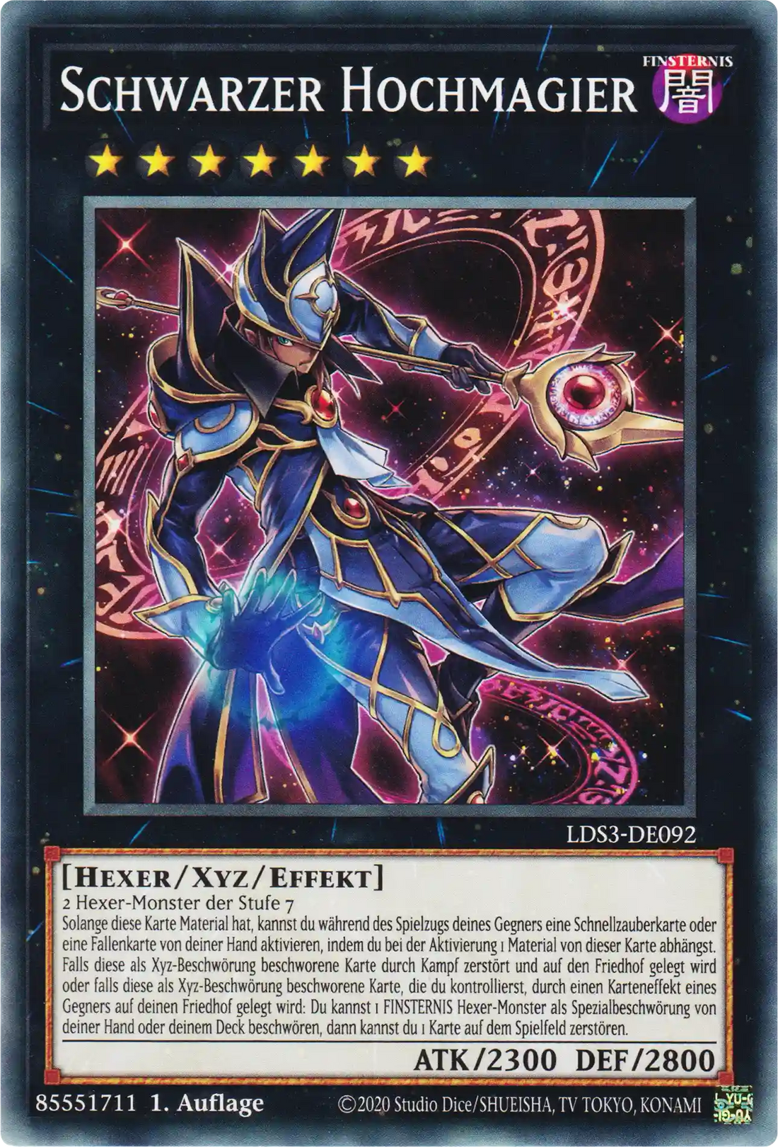 Schwarzer Hochmagier Yu-Gi-Oh! Karte LDS3-DE092 Common