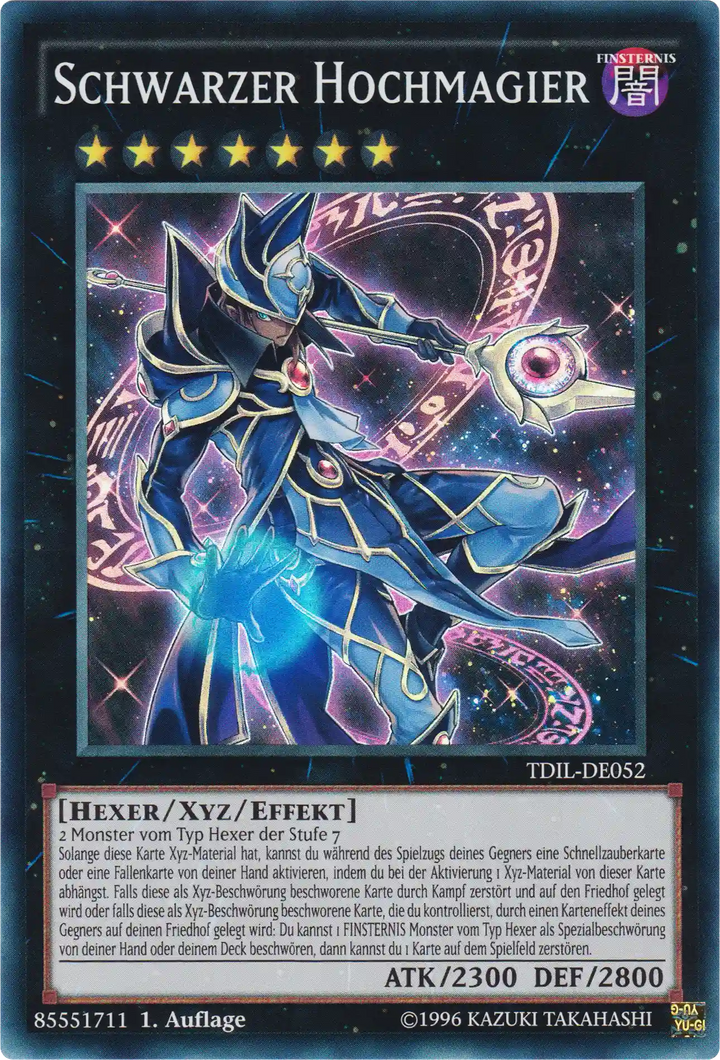 Schwarzer Hochmagier Yu-Gi-Oh! Karte TDIL-DE052 Super Rare