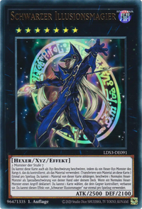 Schwarzer Illusionsmagier Yu-Gi-Oh! Karte LDS3-DE091 Ultra Rare