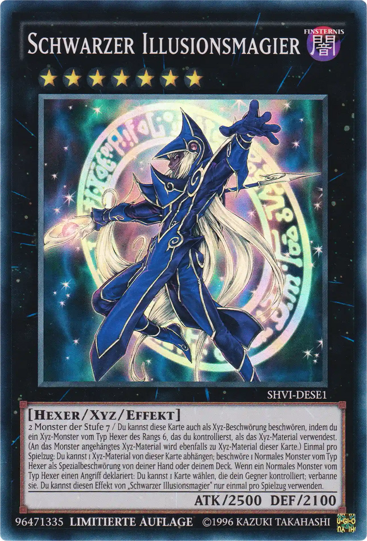 Schwarzer Illusionsmagier Yu-Gi-Oh! Karte SHVI-DESE1 Super Rare