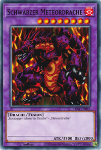 Schwarzer Meteordrache Yu-Gi-Oh! Karte LDS1-DE013 Common