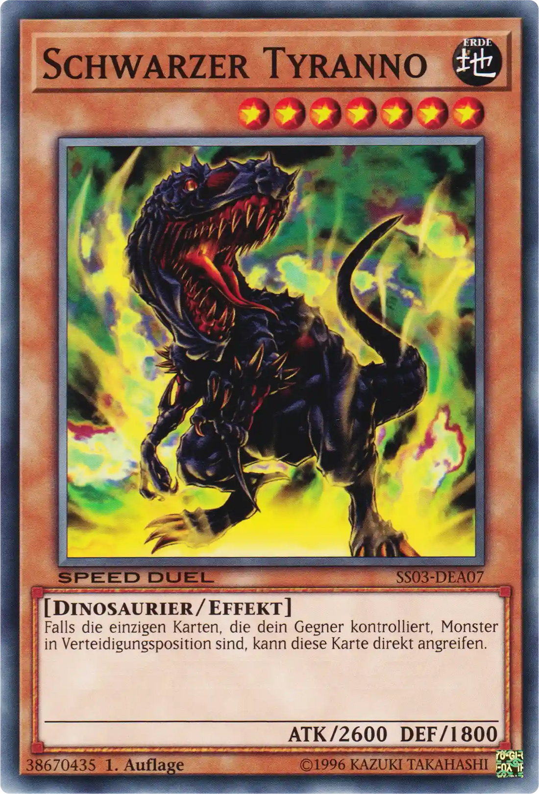 Schwarzer Tyranno Yu-Gi-Oh! Karte SS03-DEA07 Common