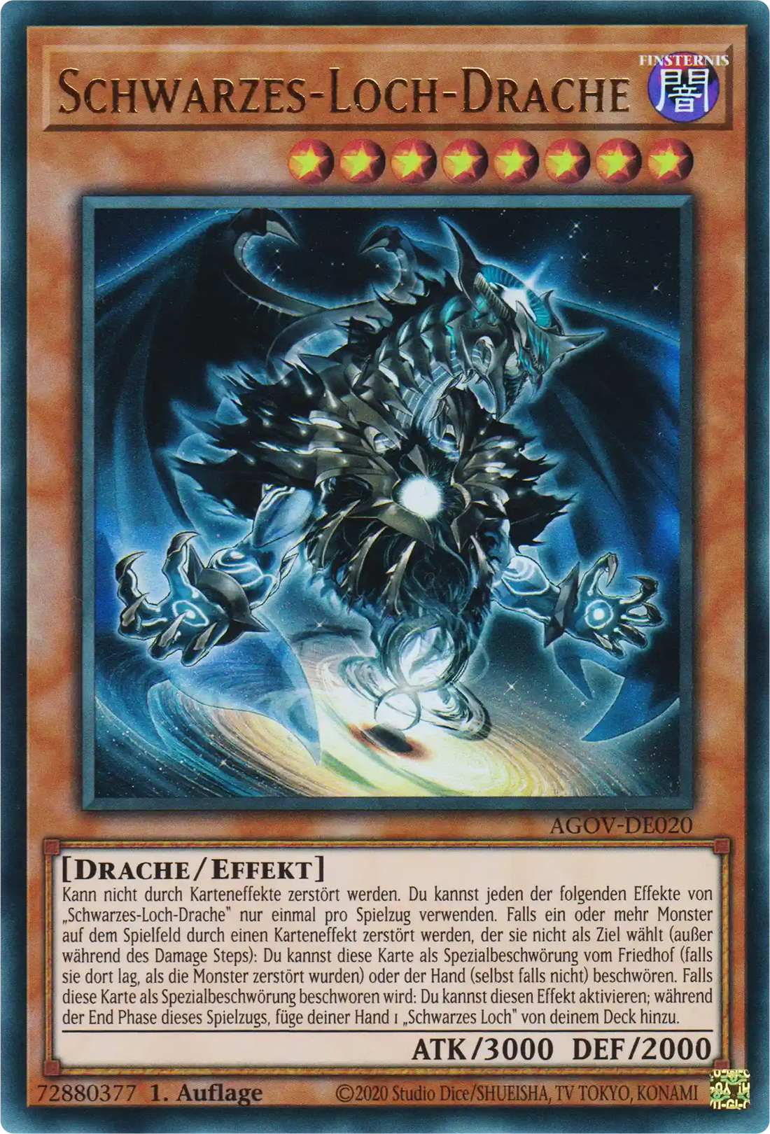 Schwarzes-Loch-Drache Yu-Gi-Oh! Karte AGOV-DE020 Ultra Rare