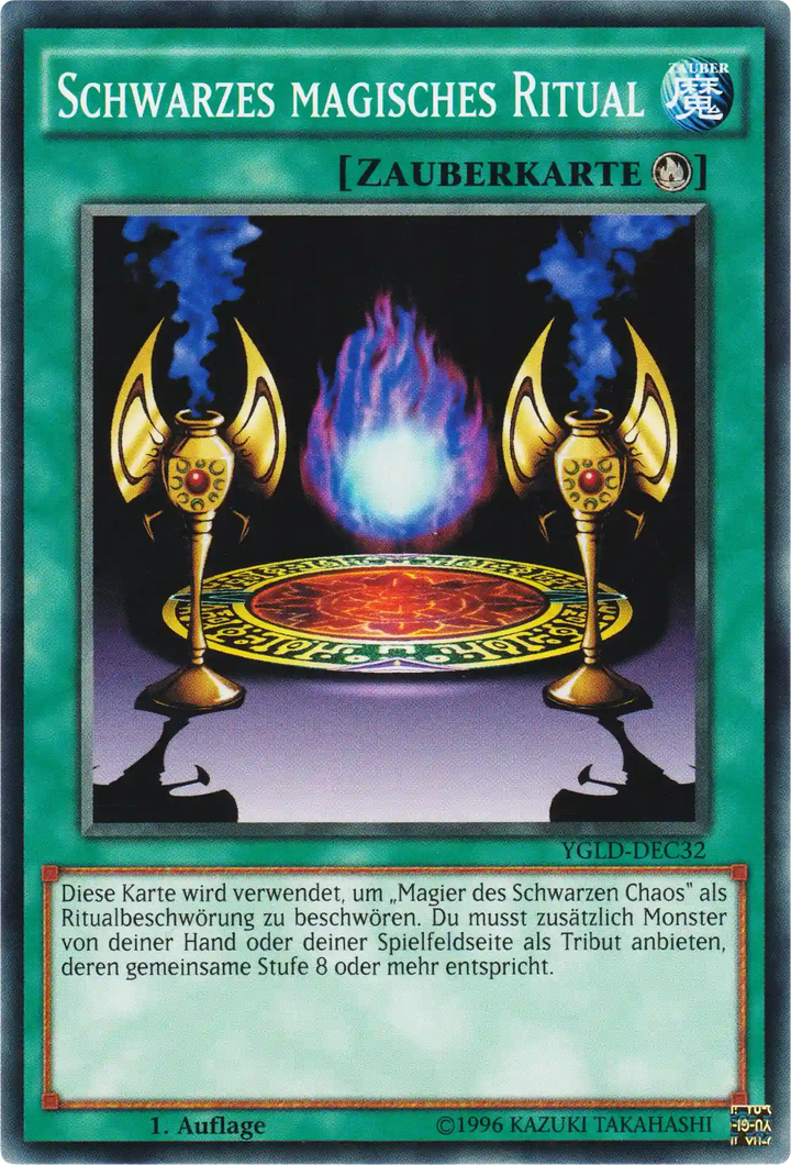 Schwarzes magisches Ritual Yu-Gi-Oh! Karte YGLD-DEC32 Common