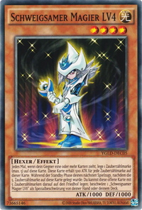 Schweigsamer Magier LV4 Yu-Gi-Oh! Karte YGLD-DEC05 Common
