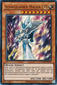 Schweigsamer Magier LV8 Yu-Gi-Oh! Karte YGLD-DEC04 Ultra Rare