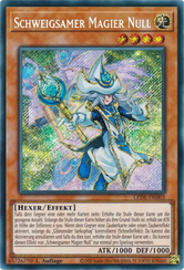 Schweigsamer Magier Null Yu-Gi-Oh! Karte LEDE-DE003 Secret Rare