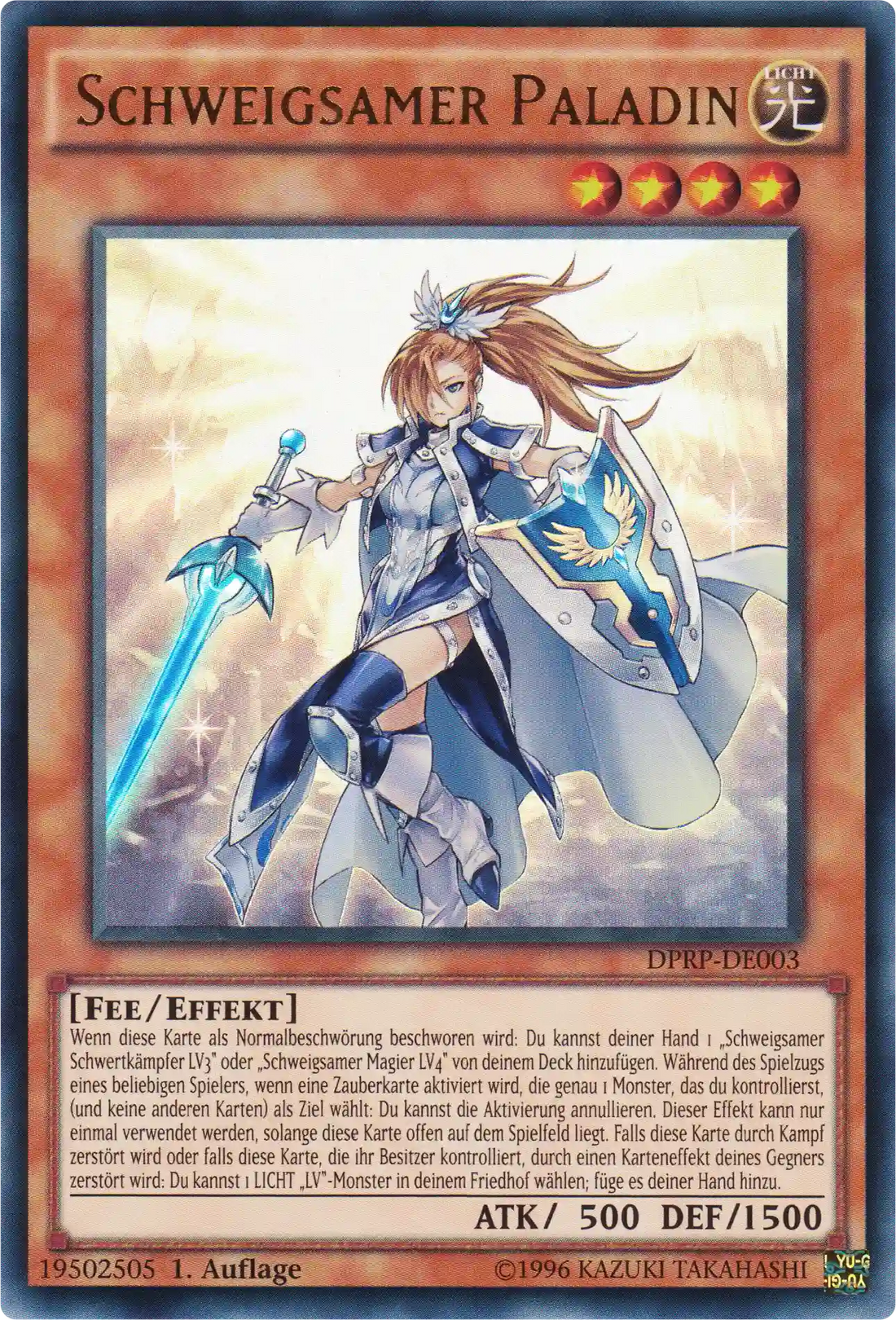Schweigsamer Paladin Yu-Gi-Oh! Karte DPRP-DE003 Ultra Rare