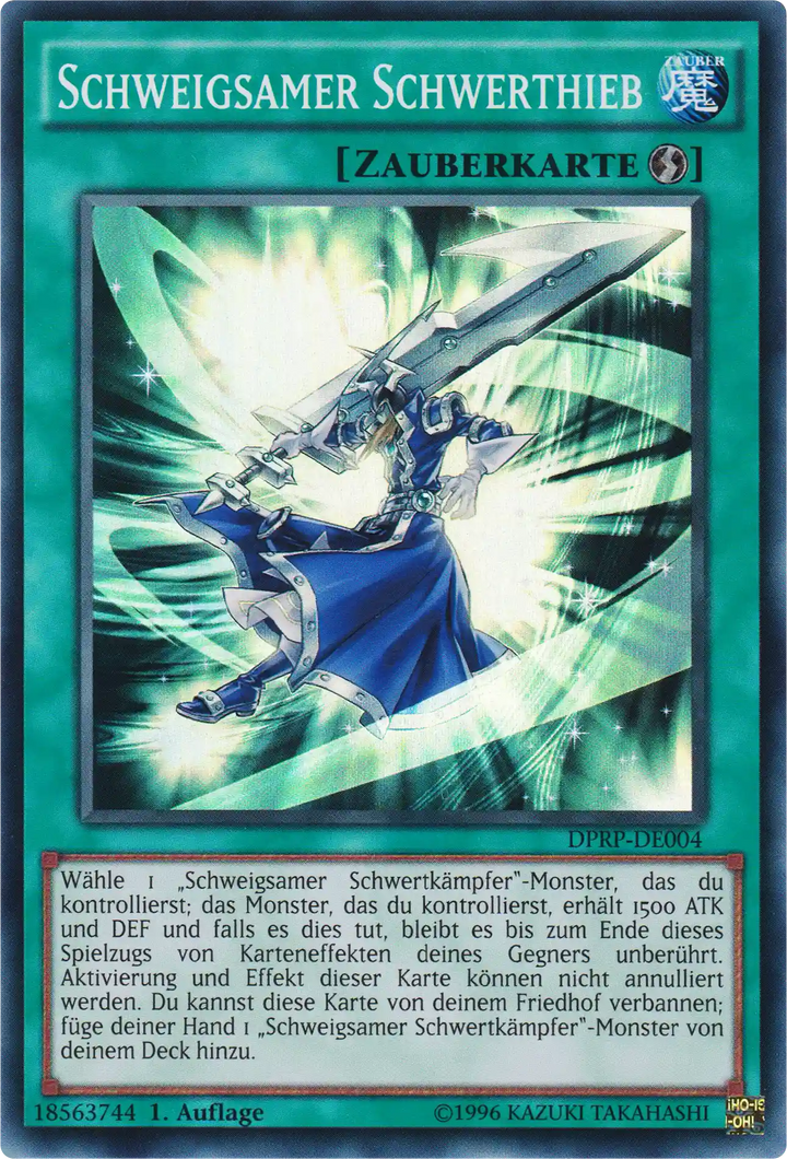 Schweigsamer Schwerthieb Yu-Gi-Oh! Karte DPRP-DE004 Super Rare