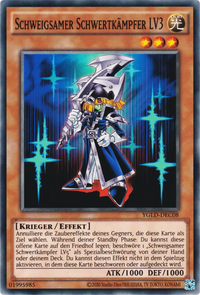 Schweigsamer Schwertkämpfer LV3 Yu-Gi-Oh! Karte YGLD-DEC08 Common