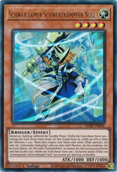 Schweigsamer Schwertkämpfer Null Yu-Gi-Oh! Karte LEDE-DE002 Ultra Rare