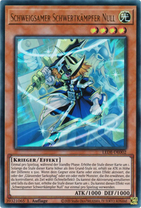 Schweigsamer Schwertkämpfer Null Yu-Gi-Oh! Karte LEDE-DE002 Ultra Rare