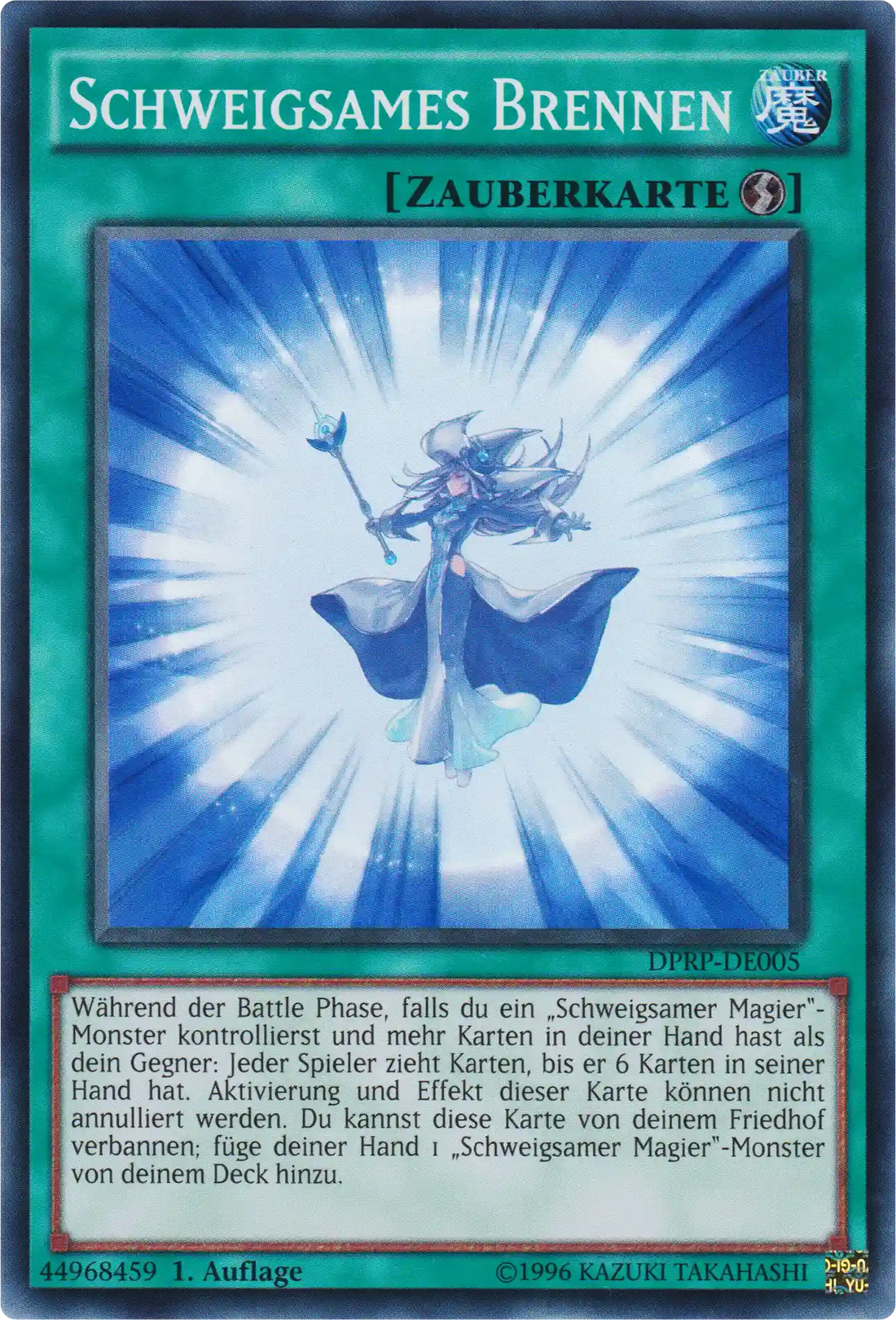 Schweigsames Brennen Yu-Gi-Oh! Karte DPRP-DE005 Super Rare