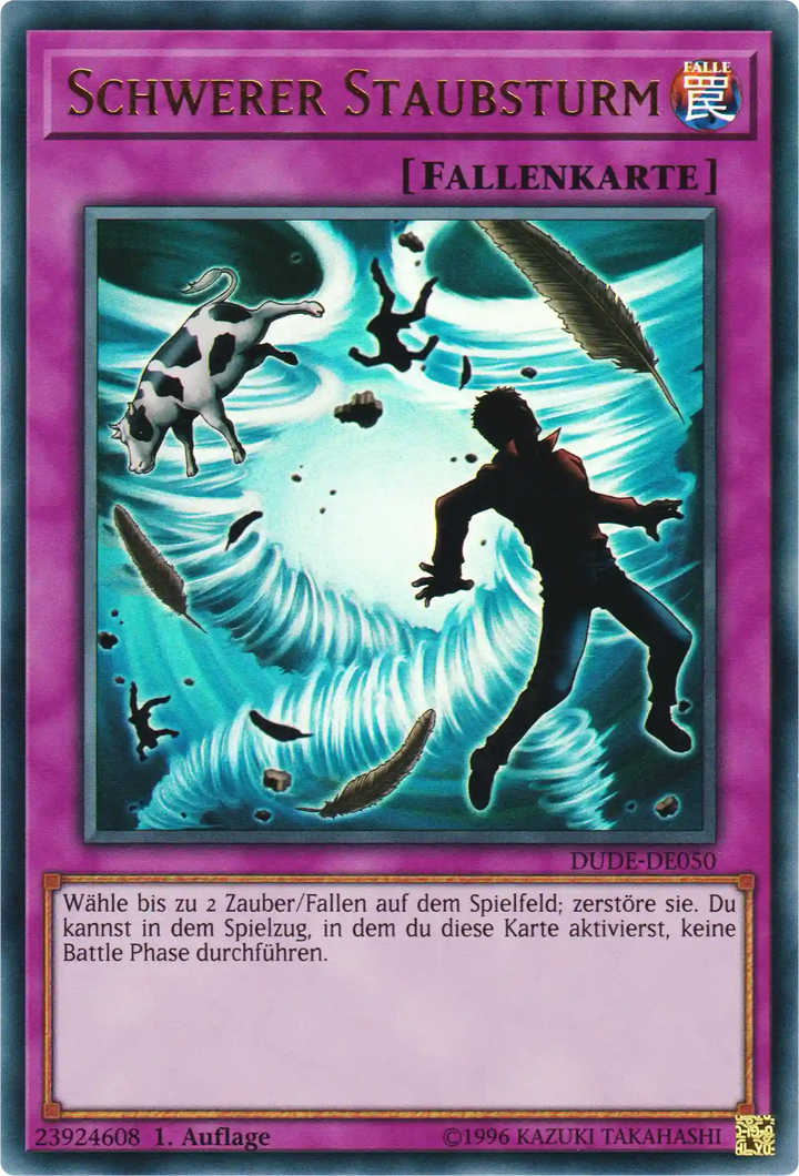 Schwerer Staubsturm Yu-Gi-Oh! Karte DUDE-DE050 Ultra Rare