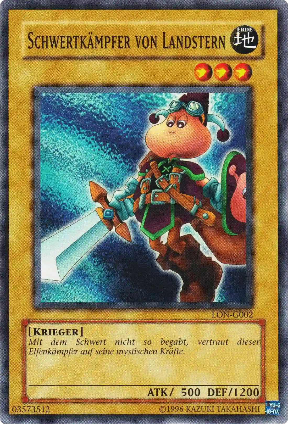 Schwertkämpfer von Landstern Yu-Gi-Oh! Karte LON-G002 Common