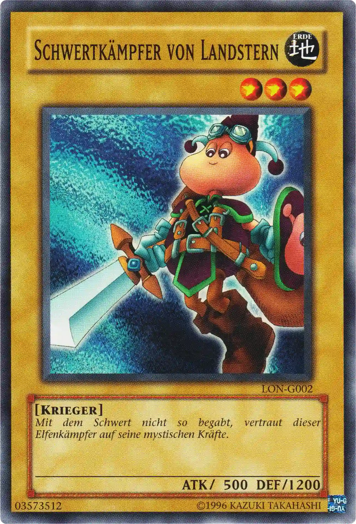 Schwertkämpfer von Landstern Yu-Gi-Oh! Karte LON-G002 Common