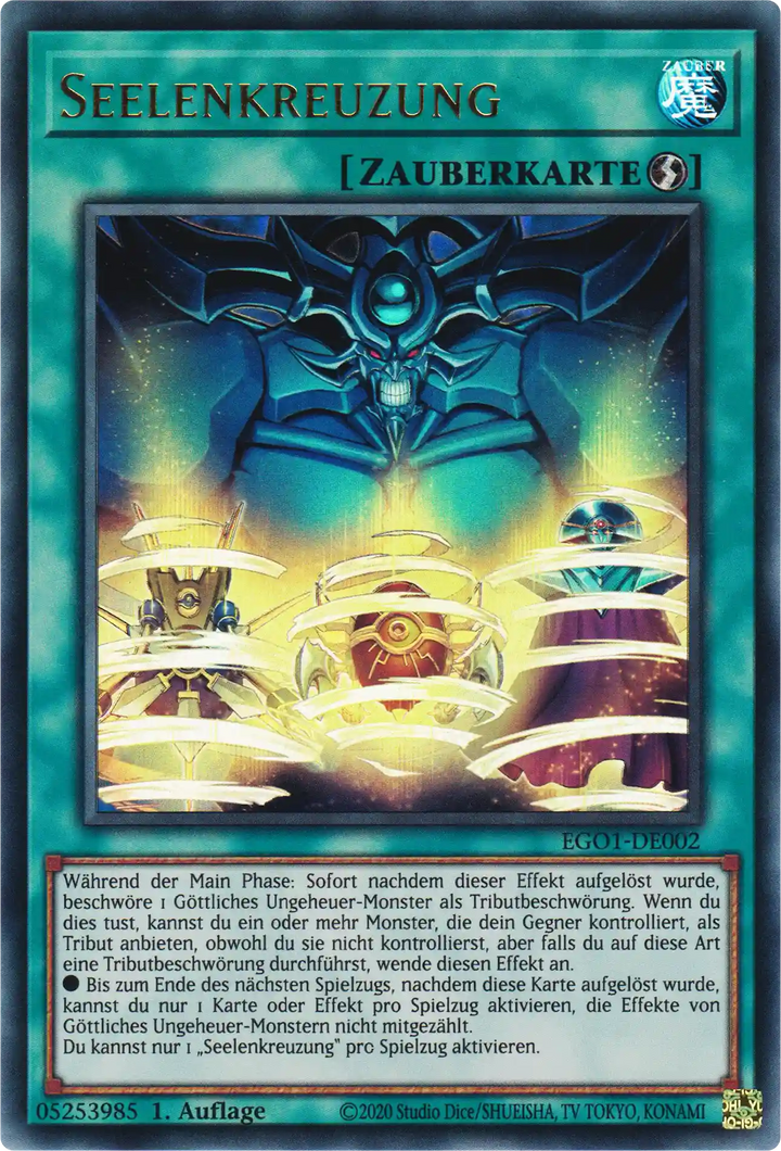 Seelenkreuzung Yu-Gi-Oh! Karte EGO1-DE002 Ultra Rare