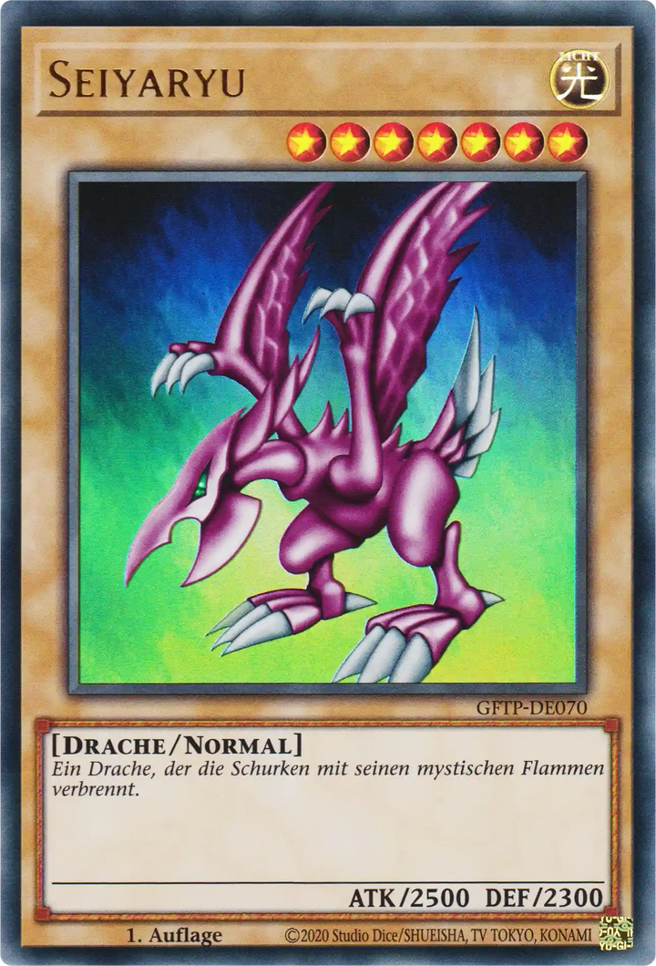 Seiyaryu Yu-Gi-Oh! Karte GFTP-DE070 Ultra Rare