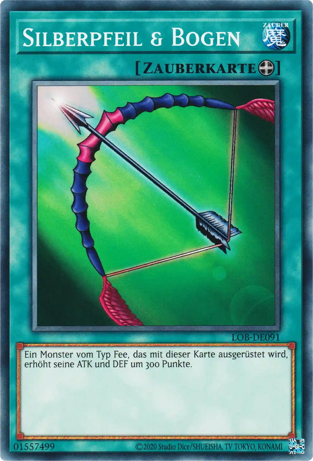 Silberpfeil & Bogen Yu-Gi-Oh! Karte LOB-DE091 Common