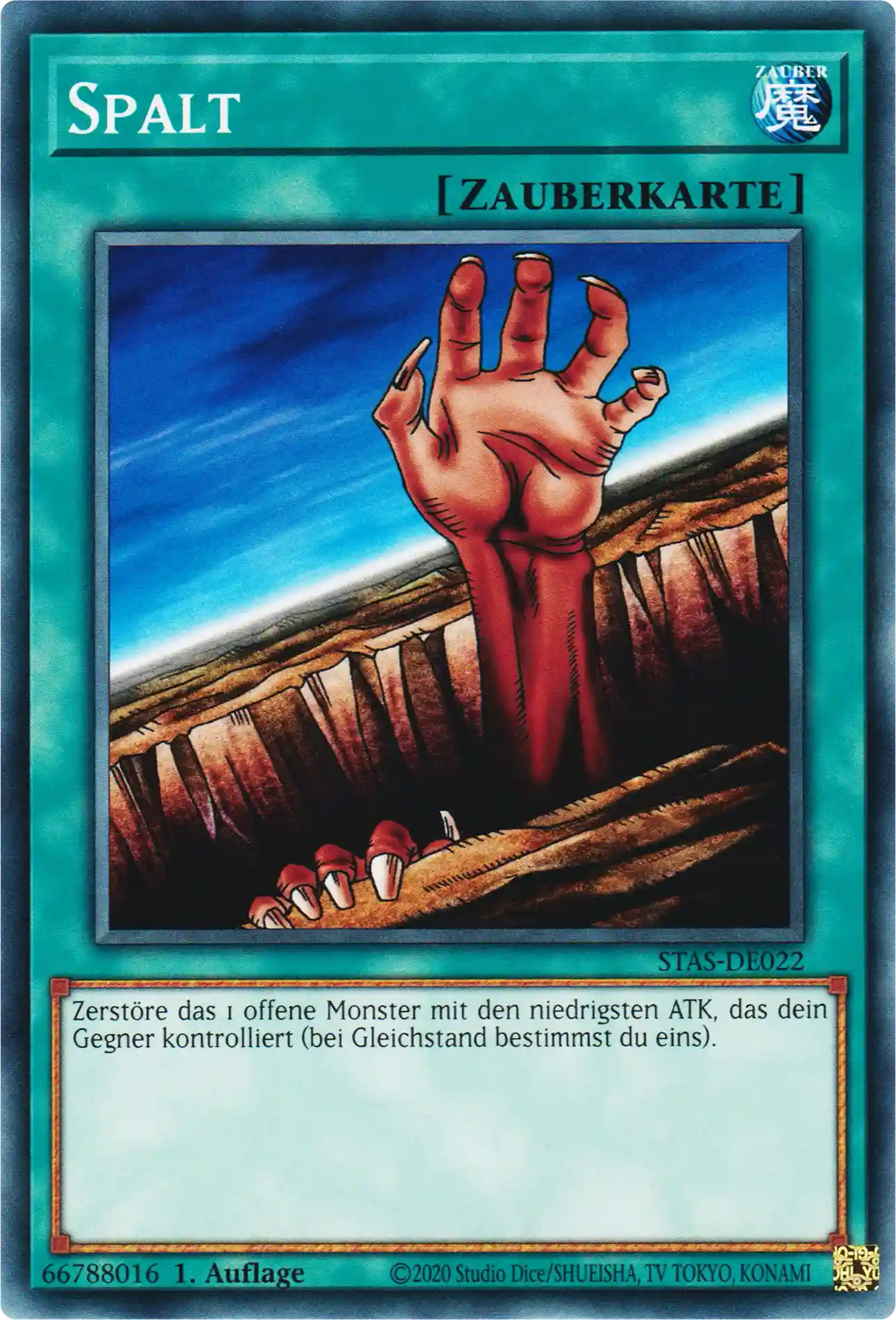 Spalt Yu-Gi-Oh! Karte STAS-DE022 Common