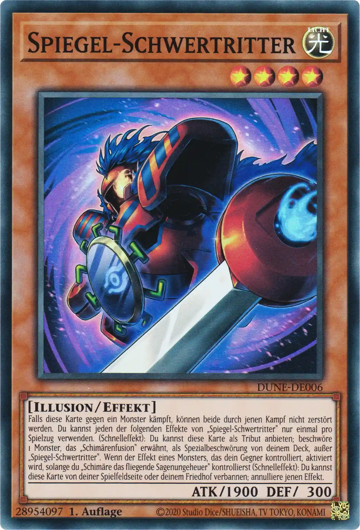 Spiegel-Schwertritter Yu-Gi-Oh! Karte DUNE-DE006 Super Rare