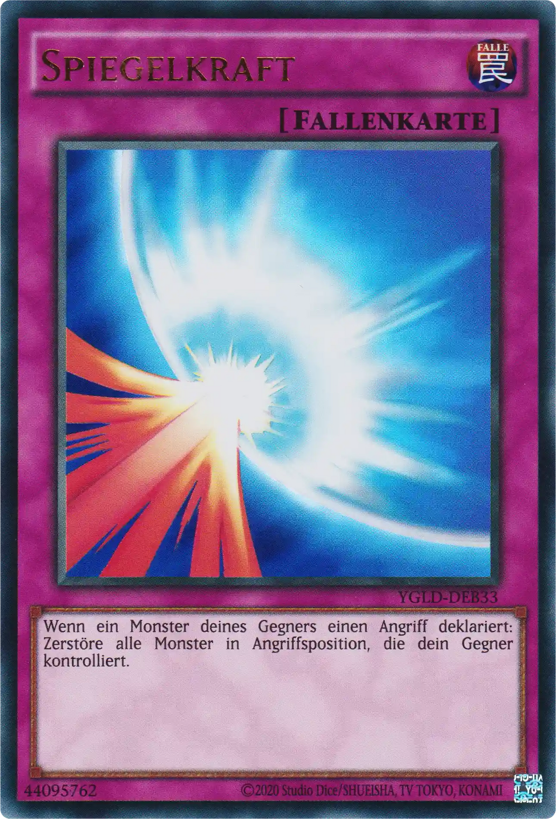 Spiegelkraft Yu-Gi-Oh! Karte YGLD-DEB33 Common