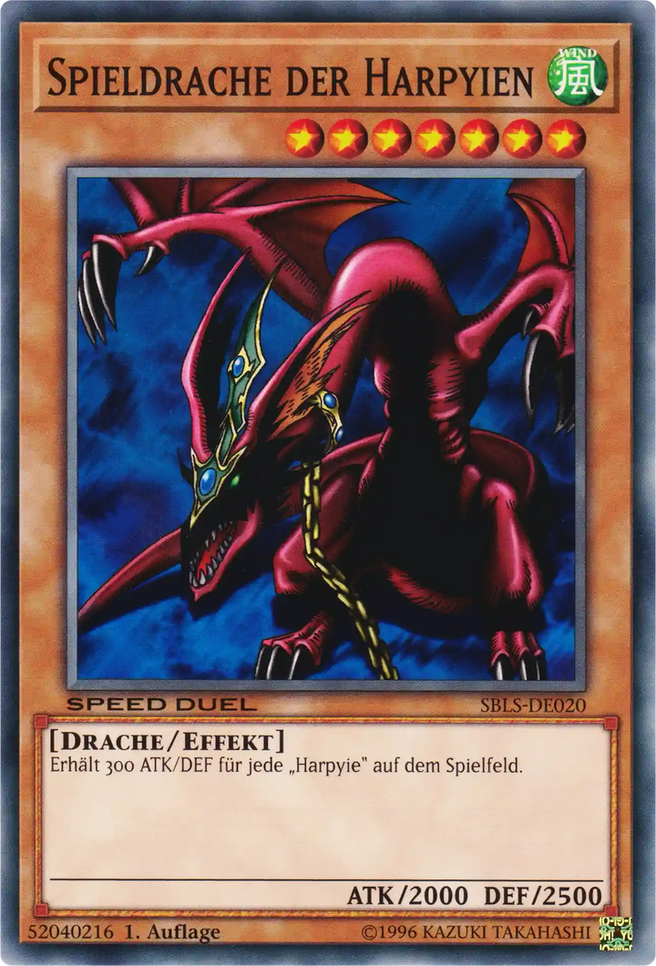Spieldrache der Harpyien Yu-Gi-Oh! Karte SBLS-DE020 Common