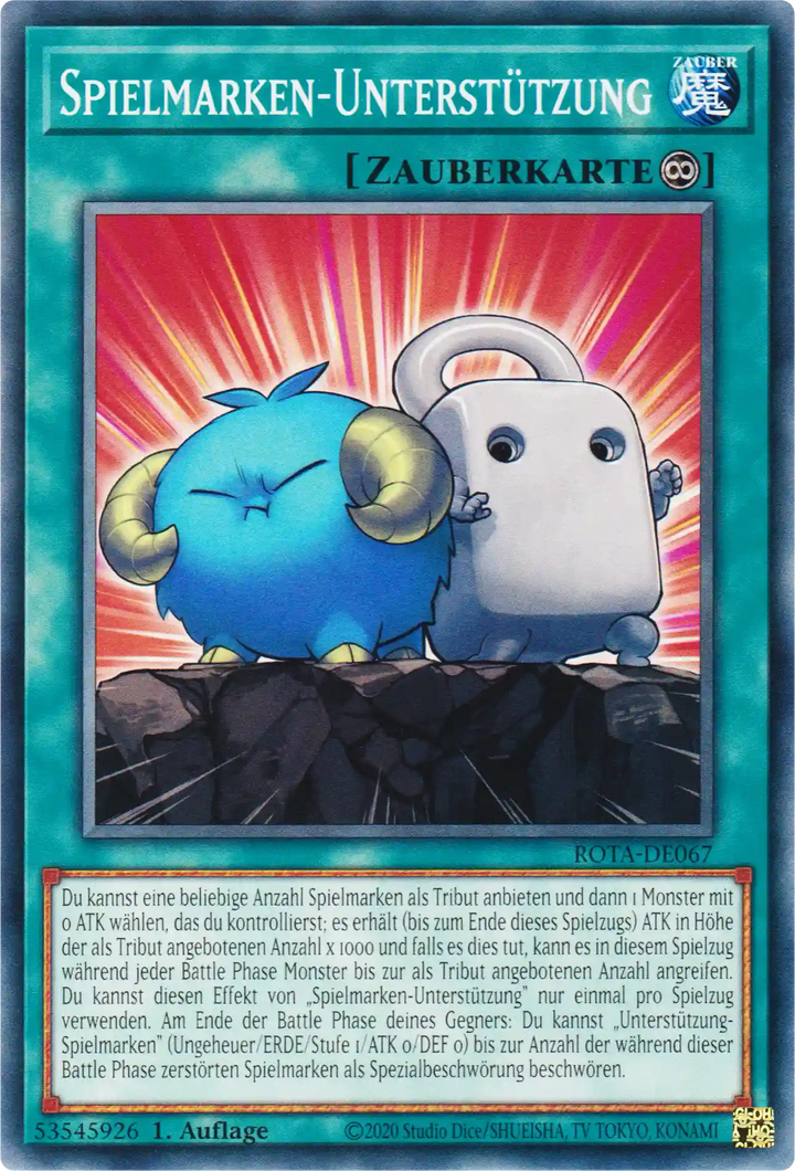 Spielmarken-Unterstützung Yu-Gi-Oh! Karte ROTA-DE067 Common