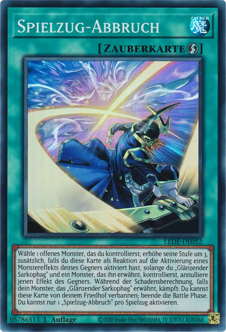 Spielzug-Abbruch Yu-Gi-Oh! Karte LEDE-DE052 Super Rare