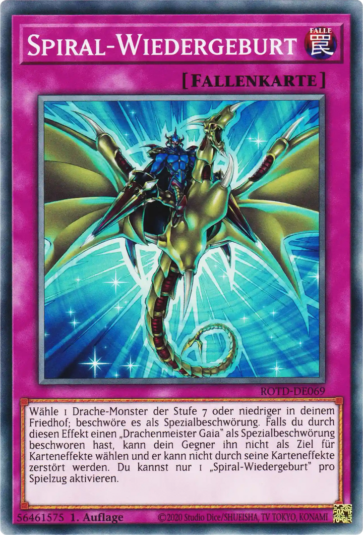 Spiral-Wiedergeburt Yu-Gi-Oh! Karte ROTD-DE069 Common