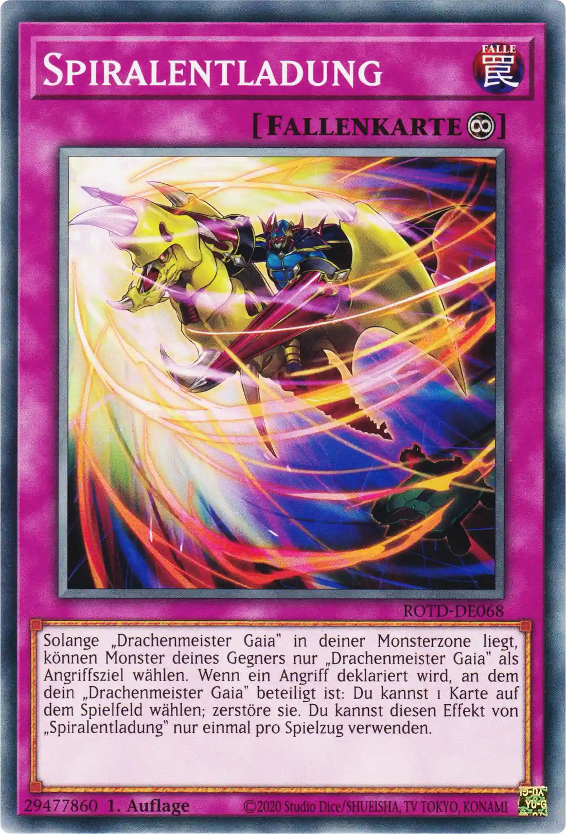 Spiralentladung Yu-Gi-Oh! Karte ROTD-DE068 Common