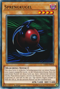 Sprengkugel Yu-Gi-Oh! Karte LED2-DE018 Common