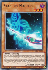 Stab des Magiers Yu-Gi-Oh! Karte LED6-DE008 Common