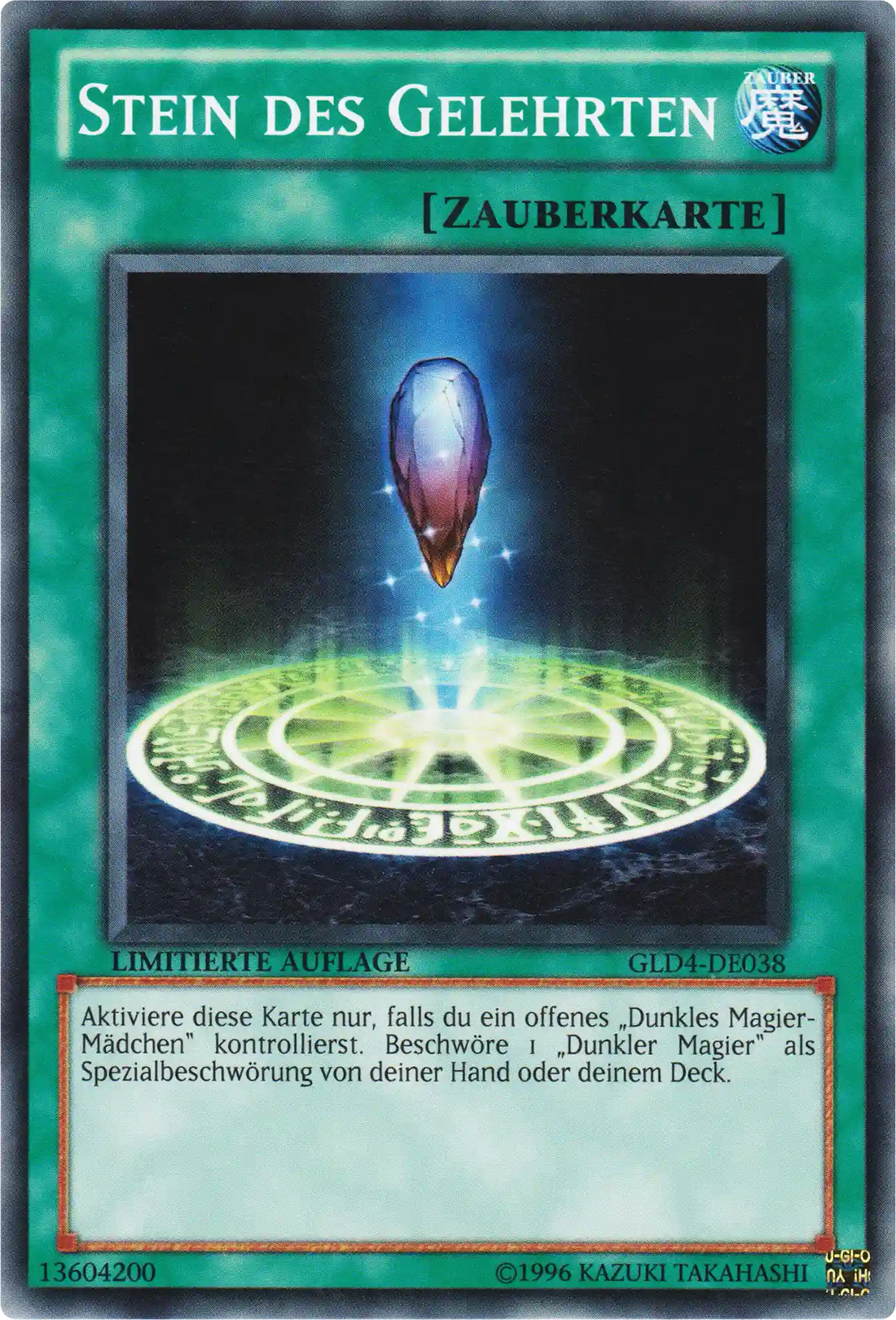 Stein des Gelehrten Yu-Gi-Oh! Karte GLD4-DE038 Common