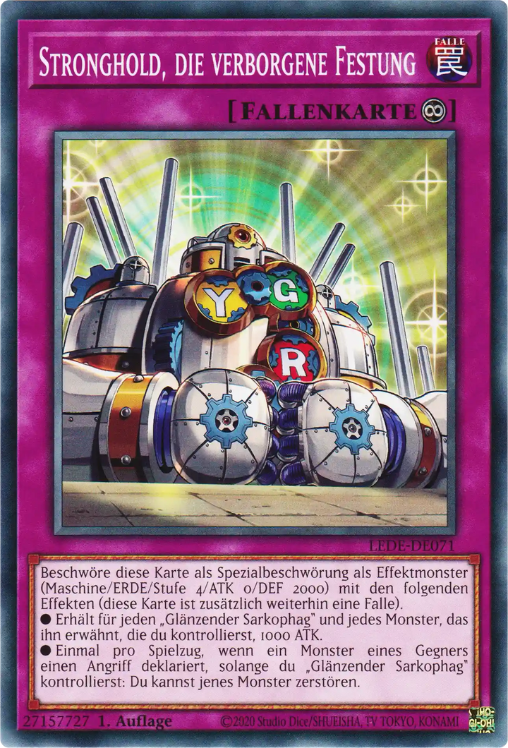 Stronghold, die verborgene Festung Yu-Gi-Oh! Karte LEDE-DE071 Common