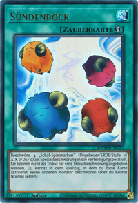 Sündenbock Yu-Gi-Oh! Karte MAMA-DE077 Ultra Rare