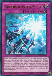 Supersoldaten-Schild Yu-Gi-Oh! Karte MP16-DE157 Ultra Rare