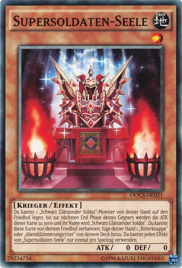 Supersoldaten-Seele Yu-Gi-Oh! Karte DOCS-DE021 Common