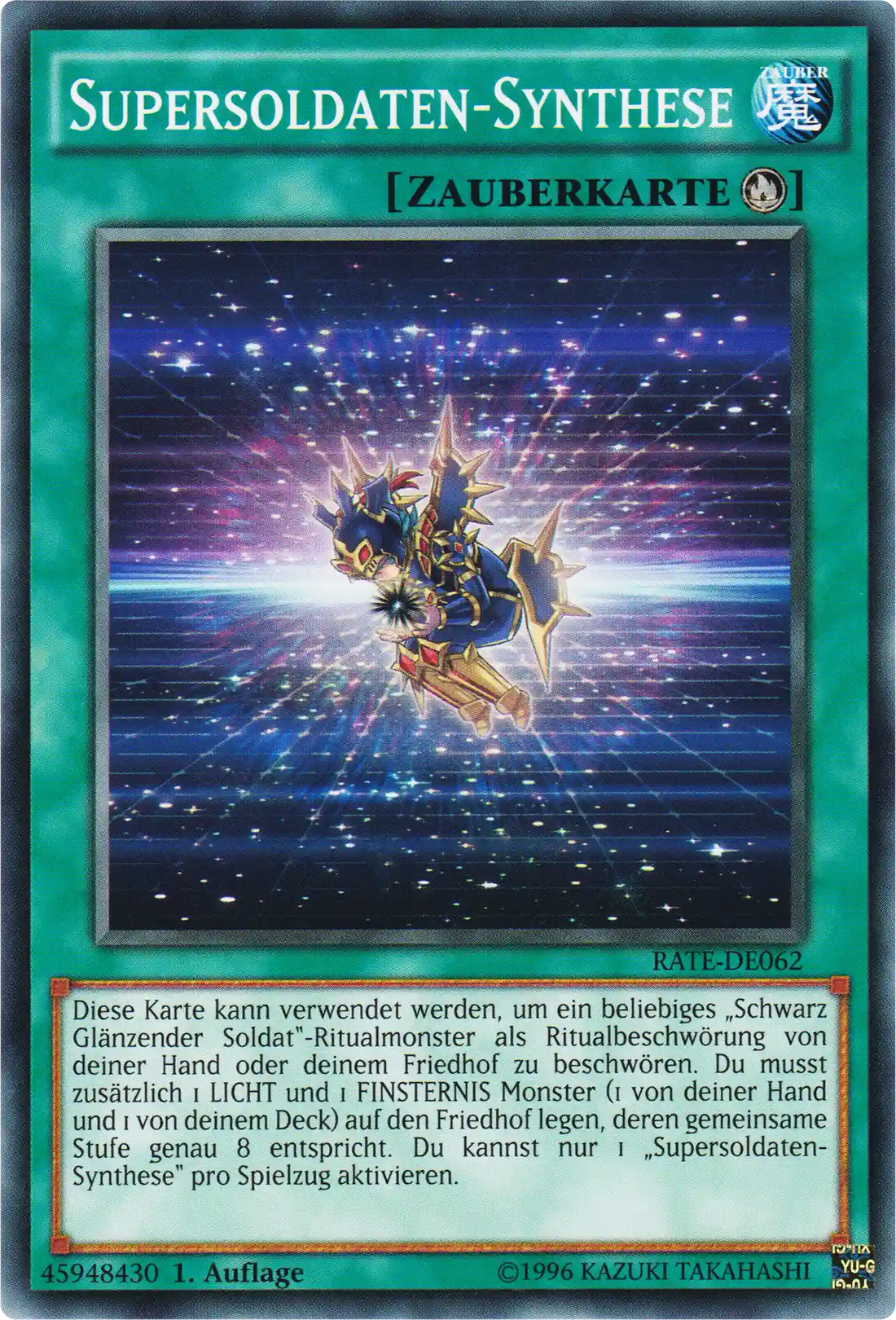Supersoldaten-Synthese Yu-Gi-Oh! Karte RATE-DE062 Common