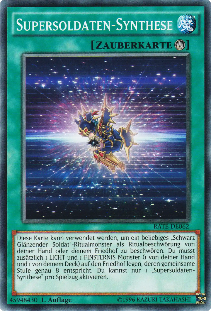 Supersoldaten-Synthese Yu-Gi-Oh! Karte RATE-DE062 Common