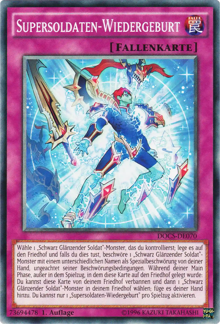 Supersoldaten-Wiedergeburt Yu-Gi-Oh! Karte DOCS-DE070 Common