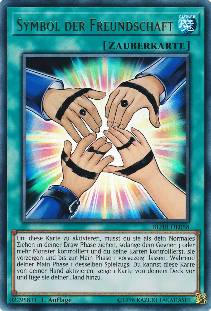 Symbol der Freundschaft Yu-Gi-Oh! Karte BLHR-DE058 Ultra Rare
