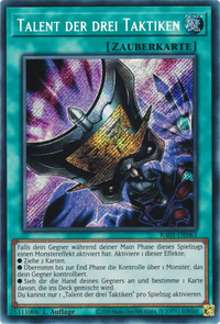 Talent der drei Taktiken Yu-Gi-Oh! Karte RA01-DE063 Secret Rare