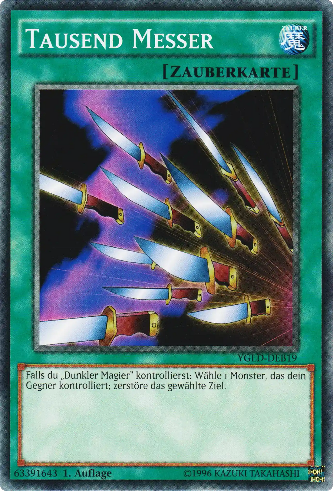Tausend Messer Yu-Gi-Oh! Karte YGLD-DEB19 Common