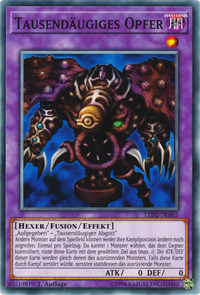 Tausendäugiges Opfer Yu-Gi-Oh! Karte LED2-DE005 Common