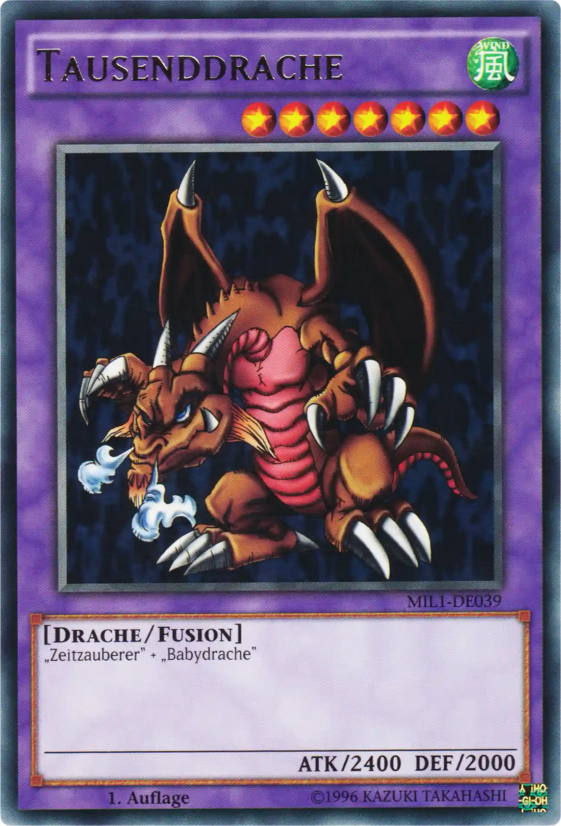 Tausenddrache Yu-Gi-Oh! Karte MIL1-DE039 Common